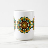 Mandala Muster 02 in gelb & tan Verwandlungstasse (Zentrum)