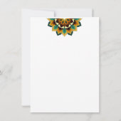 Mandala Muster 02 in gelber & gelber Karte (Rückseite)