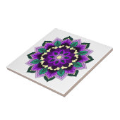 Mandala Muster 02 in lila Fliese (Seite)