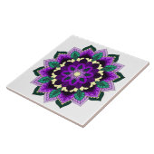 Mandala Muster 02 in lila Fliese (Seite)