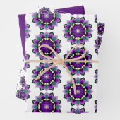 Mandala Muster 02 in lila Geschenkpapier Set (Beispiel)