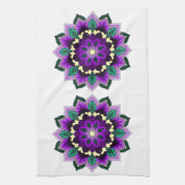 Mandala Muster 02 in lila Geschirrtuch (Vertikal)