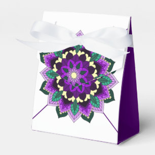 Mandala Muster 02 in lila Gevor Box Geschenkschachtel