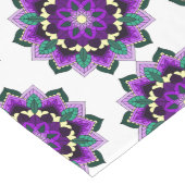 Mandala Muster 02 in lila Großer Tischläufer (Ecke)