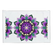 Mandala Muster 02 in lila Kissenbezug (Rückseite-Rechts)