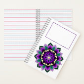 Mandala Muster 02 in lila Notizblock (Innen)