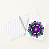 Mandala Muster 02 in lila Notizblock (Innenseite)