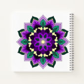 Mandala Muster 02 in lila Notizblock (Rückseite)