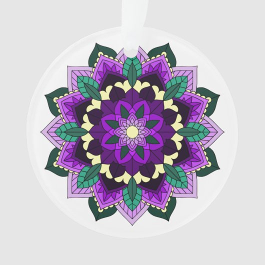 Mandala Muster 02 in lila Ornament (Vorderseite)