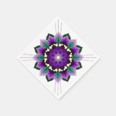 Mandala Muster 02 in lila Paper Napkin Serviette (Ecke)
