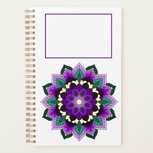 Mandala Muster 02 in lila Planer (Vorderseite)