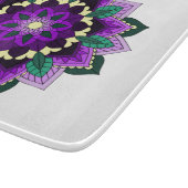 Mandala Muster 02 in lila Schneidebrett (Ecke)