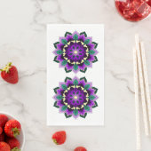 Mandala Muster 02 in lila Serviette (Beispiel)