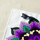 Mandala Muster 02 in lila Strandtuch (Beispiel)
