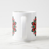 Mandala Muster 02 in rot Jumbo-Tasse (Rückseite)