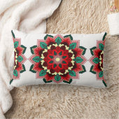 Mandala Muster 02 in rot Lendenkissen (Decke)