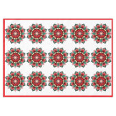 Mandala Muster 02 in rot Tischdecke (Vorderseite (Horizontal))