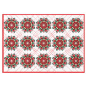 Mandala Muster 02 in rot Tischdecke (Vorderseite (Horizontal))