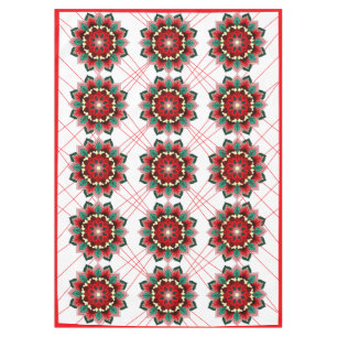 Mandala Muster 02 in rot Tischdecke