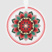 Mandala Muster 02 in rotem Ornament (Rückseite)