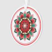 Mandala Muster 02 in rotem Ornament (Vorderseite)