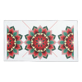 Mandala Muster 02 in roter Pillowcase Kissenbezug (Rückseite)