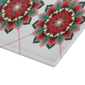 Mandala Muster 02 in roter Schneidebrett (Ecke)