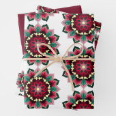 Mandala Muster 02 in tiefrosa Geschenkpapier Set (Beispiel)