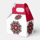 Mandala Muster 02 in tiefrosa Geschenkschachtel (Rückseite)