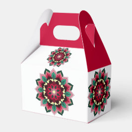 Mandala Muster 02 in tiefrosa Geschenkschachtel