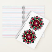 Mandala Muster 02 in tiefrosa Notizblock (Innen)