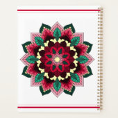 Mandala Muster 02 in tiefrosa Planer (Rückseite)