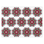 Mandala Muster 02 in tiefrosa Tabletekloth Tischdecke (Vorderseite (Horizontal))
