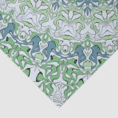 Mandala-Muster an der grünen und blauen Küste Seidenpapier (Detail)