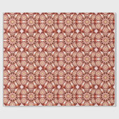 Mandala-Muster, braun, rost, braun, braun, beige Geschenkpapier (Flach)