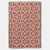 Mandala-Muster, braun, rost, hellbraun, beige Decke (Vorderseite Vertikal)