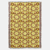 Mandala-Muster, Brauntöne und Gold Decke (Vorderseite Vertikal)