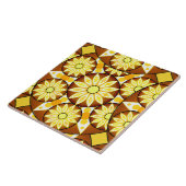 Mandala-Muster, Brauntöne und Gold Fliese (Seite)