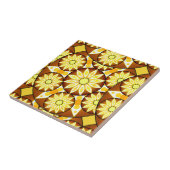 Mandala-Muster, Brauntöne und Gold Fliese (Seite)