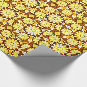Mandala-Muster, Brauntöne und Gold Geschenkpapier