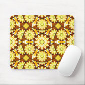 Mandala-Muster, Brauntöne und Gold Mousepad (Mit Mouse)