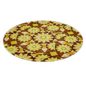 Mandala-Muster, Brauntöne und Gold Schneidebrett (Ecke)