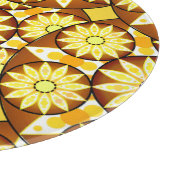 Mandala-Muster, Brauntöne und Gold Schneidebrett (Ecke)