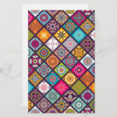 Mandala Muster bunt marokkanisch Briefpapier (Vorne/Hinten)