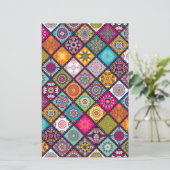 Mandala Muster bunt marokkanisch Briefpapier (Stehend Vorderseite)