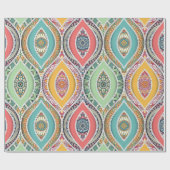 Mandala Muster bunt marokkanisch Geschenkpapier (Flach)