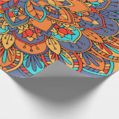Mandala Muster bunt marokkanisch Geschenkpapier (Ecke)