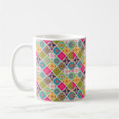 Mandala Muster bunt marokkanisch Kaffeetasse (Links)