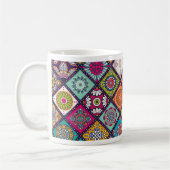Mandala Muster bunt marokkanisch Kaffeetasse (Links)