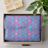 Mandala-Muster, Fuchsia, Rosa und Türkis Seidenpapier (Geschenk)